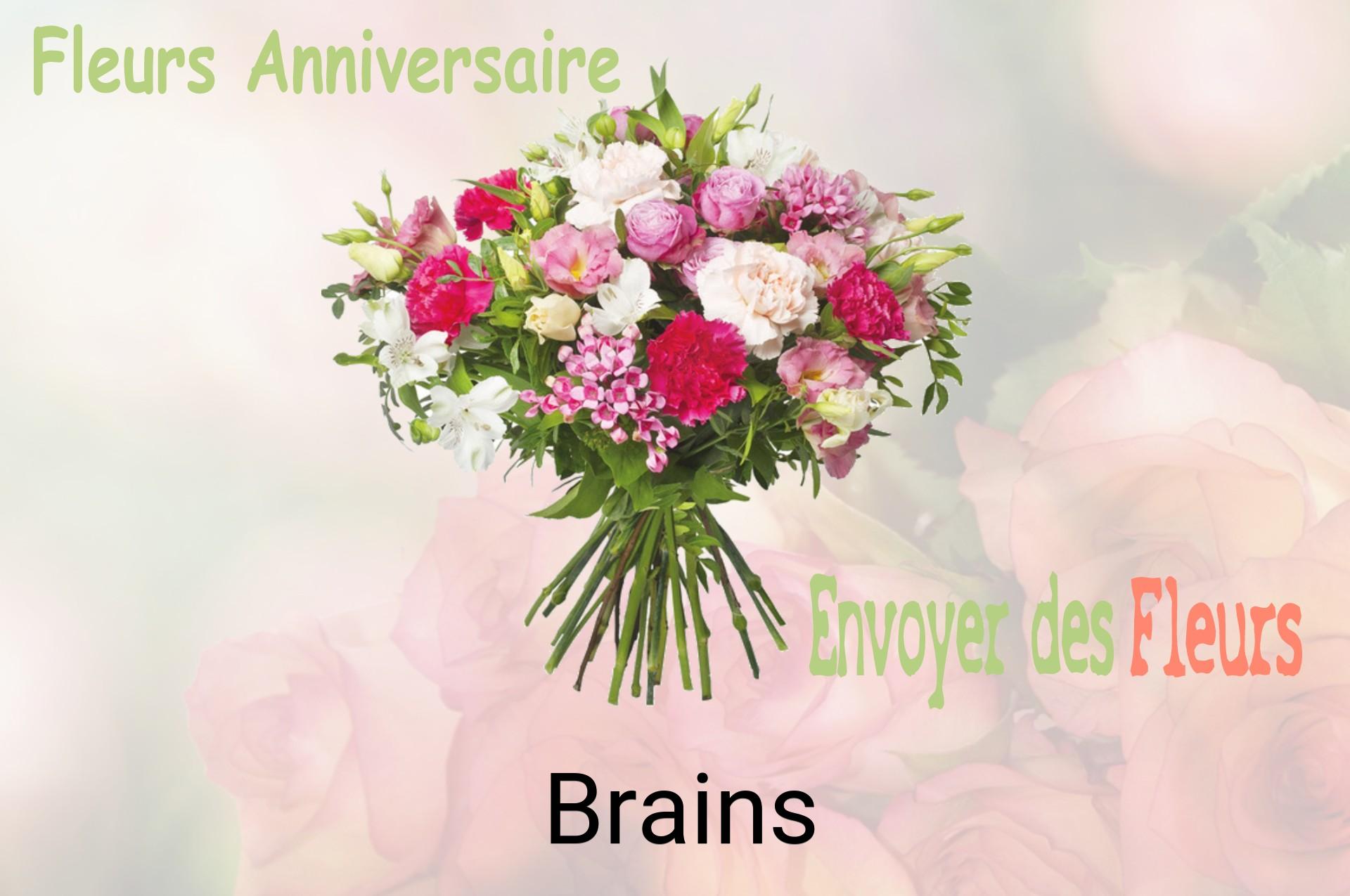 Bouquet de fleurs d’anniversaire livré à Brains