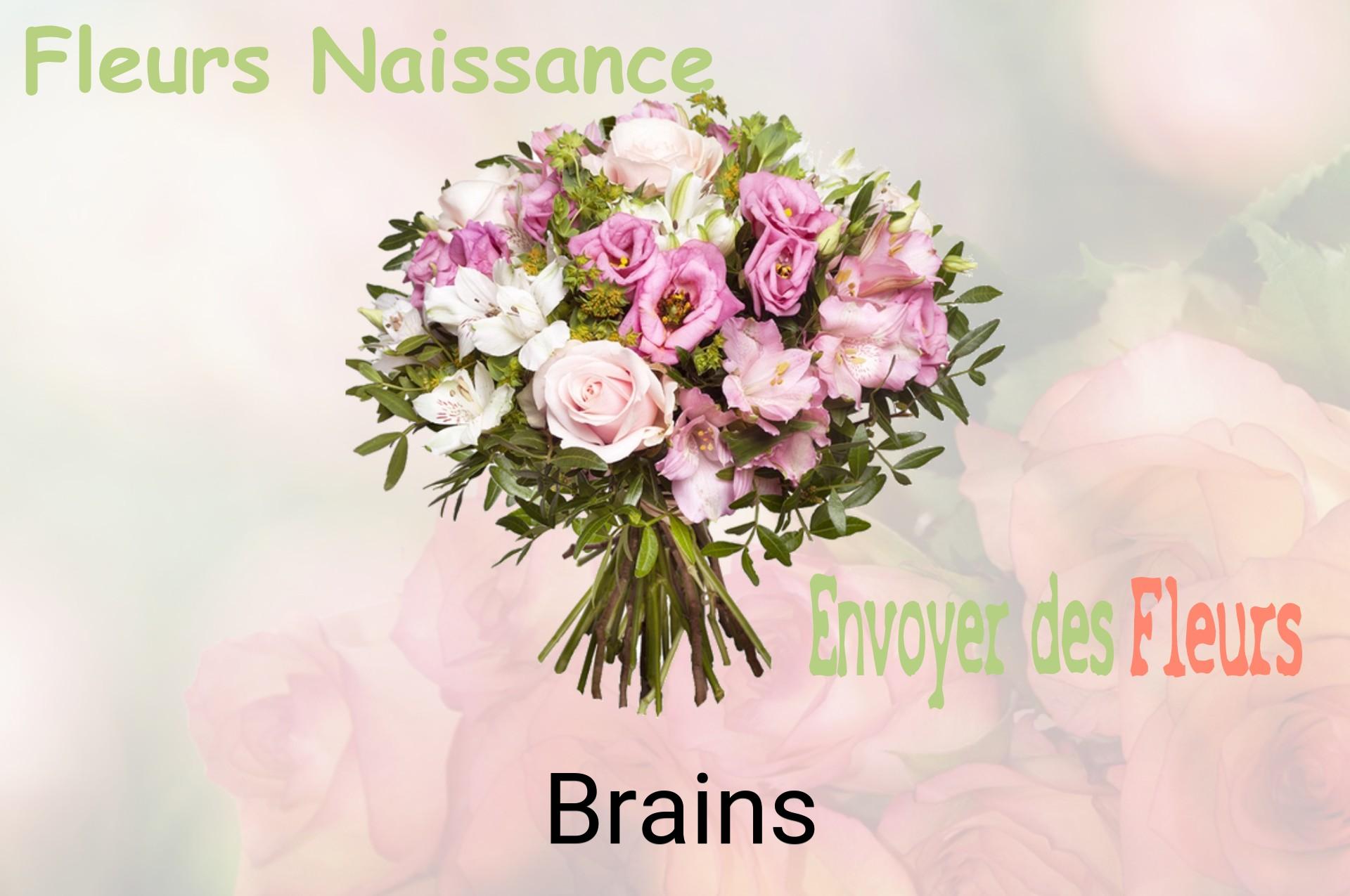Bouquet de fleurs de naissance livré à Brains